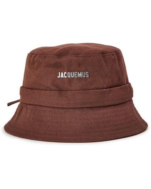 Jacquemus Bob Gadjo Jacquard Bucket Hat - Brown