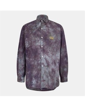 Aries Tie Dye Long Sleeve Shirt - Blue