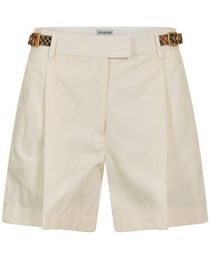 Burberry Tailored Shorts - Natural