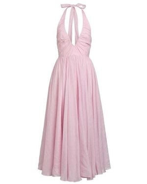 Bardot Dorota Halter Neck Cotton Midi Dress - Pink