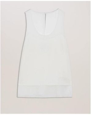 Ted Baker Panel Tank Top - White