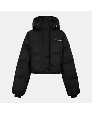 Daily Paper Short Cropped Quilted Puffer Jacket - Black