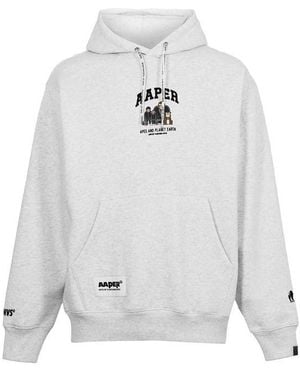 Aape Pull Over Hoodie - White