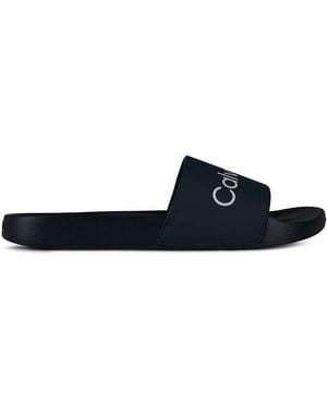 Calvin Klein Pool Logo Sliders - Blue