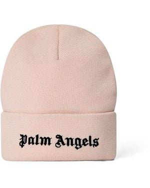 Palm Angels Palm Logo Beanie - Pink