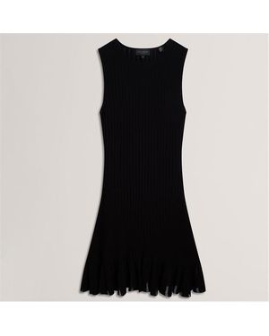Ted Baker Knitted Mini Dress - Black