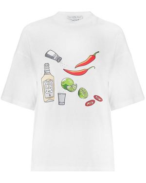 Never Fully Dressed Oversized Fit T-Shirt - White