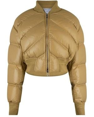 Bottega Veneta Insulated Quilted Short Puffer Jacket - Green