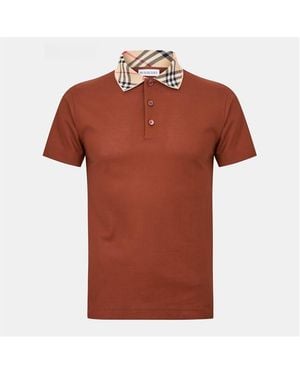 Burberry Cody Check Polo Shirt - Brown