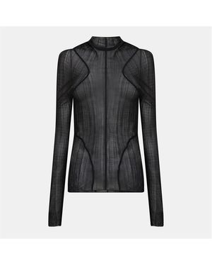 Mugler Mesh Turtlnk - Black