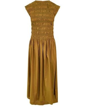 Faithfull the Brand Ale Midi A Line Dress - Metallic