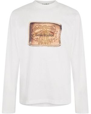 Acne Studios Long Sleeve T-Shirt - White