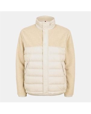 Moncler Ted Fleece Medium Puffer Jacket - Natural