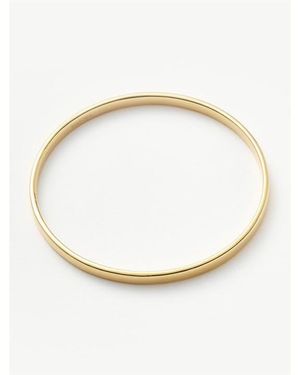 Missoma Classic Round Bangle - Metallic