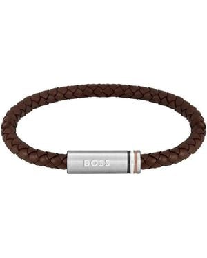 BOSS Gents Ares Bracelet - Brown