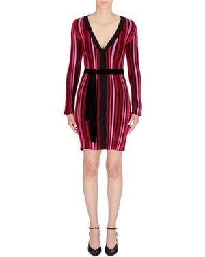 Emporio Armani Knitted Jumper Dress - Red