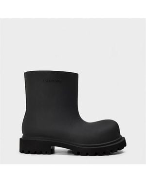 Balenciaga Bal Rubber Boot - Black