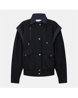 Isabel Marant Desha Bomber Jacket - Blue