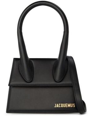 Jacquemus Plain Leather Le Chiquito Moyen Bag - Natural