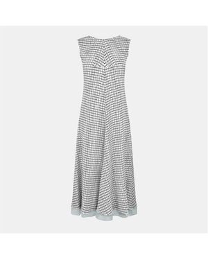 Fendi Silk Sleeveless Midi Dress - Grey