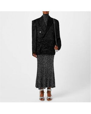 Balenciaga Sequinned Long Dress - Black