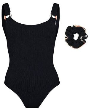 BURBERRY X HUNZA G X Hunza G Domino Swimsuit - Black