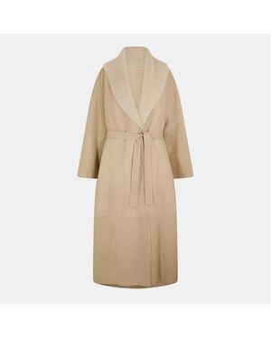 Magda Butrym Leth Overcoat - Natural
