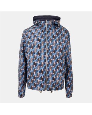 Fendi Weather Resistant Windbreaker - Blue
