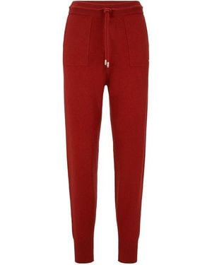 BOSS Fasolda Closed Hem Jogging Bottoms - Red