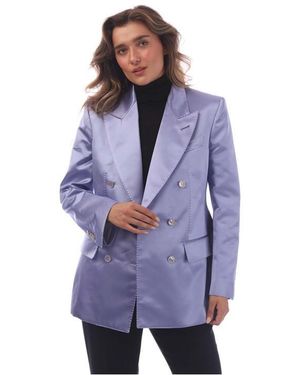 Tom Ford Wallis Double Breasted Jacket - Purple