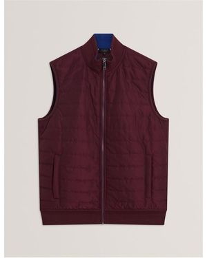 Ted Baker Quilted Gilet - Purple
