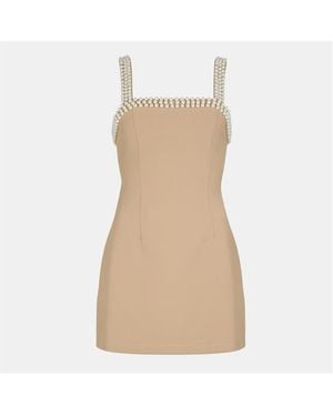 Odd Muse The Ultimate Muse Pearl Trim Mini Dress - Grey