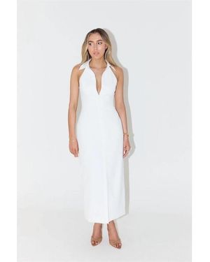 Odd Muse The Ultimate Muse Collar Maxi Dress - White