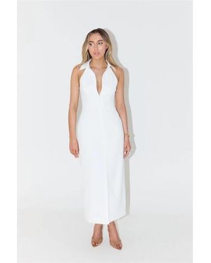 Odd Muse The Ultimate Muse Collar Maxi Dress - White