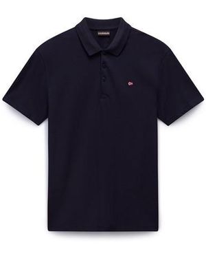 Napapijri Ealis Pique Polo Shirt - Blue