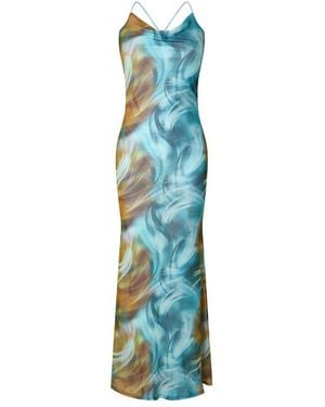 Gracejacob River Long Maxi Dress - Blue