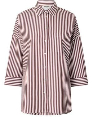Weekend by Maxmara Weekend Giralda Long Sleeve Patterned Shirt - Brown