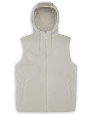 Rains Lohja Waterproof Insulated Hooded Gilet - Grey