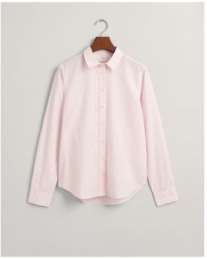 GANT Poplin Striped Shirt - Pink