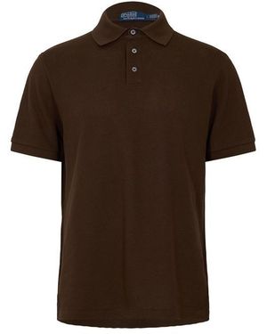 Polo Ralph Lauren Knitted Short Sleeve Shirt - Brown
