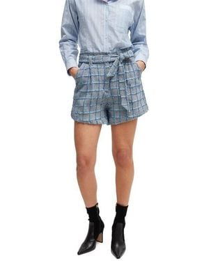 BOSS C Teofila Straight Leg Trousers - Blue