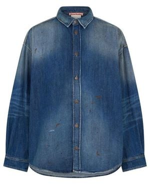 Acne Studios Denim Os Denim Overshirt - Blue