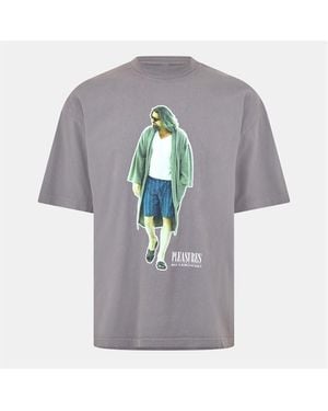 Pleasures Pleasur Dude Tee Sn54 - Grey