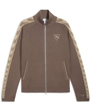PUMA X REPRESENT T7 Knitted Track Jacket - Brown