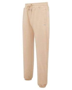 Mallet Closed Hem Fleece Joggers - Natural