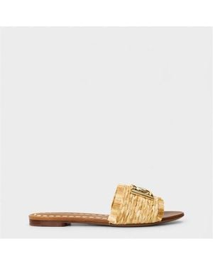 Dolce & Gabbana Dg Rafia Sandal - Natural