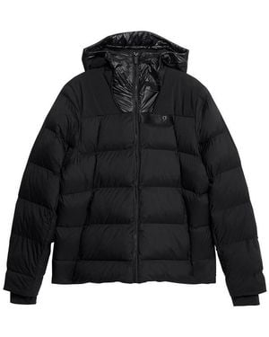 On Shoes Challenger Hooded Lg Sleeve Short Puffer Jacket - Blue