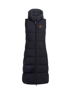 ARCTIC ARMY Longline Quilted Padded Gilet - Blue
