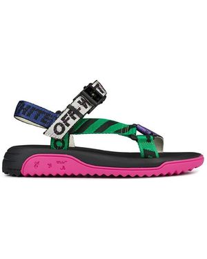 Off-White c/o Virgil Abloh Trek Flat Sandals - Green