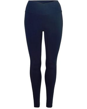 The Couture Club Sculpting Stretch Crossover Leggings - Blue